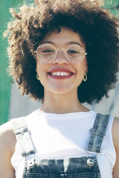 a smiling happy positive lady