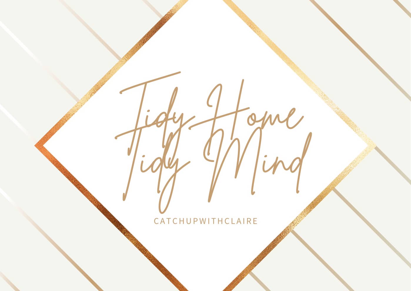 tidy home tidy mind quote in text 